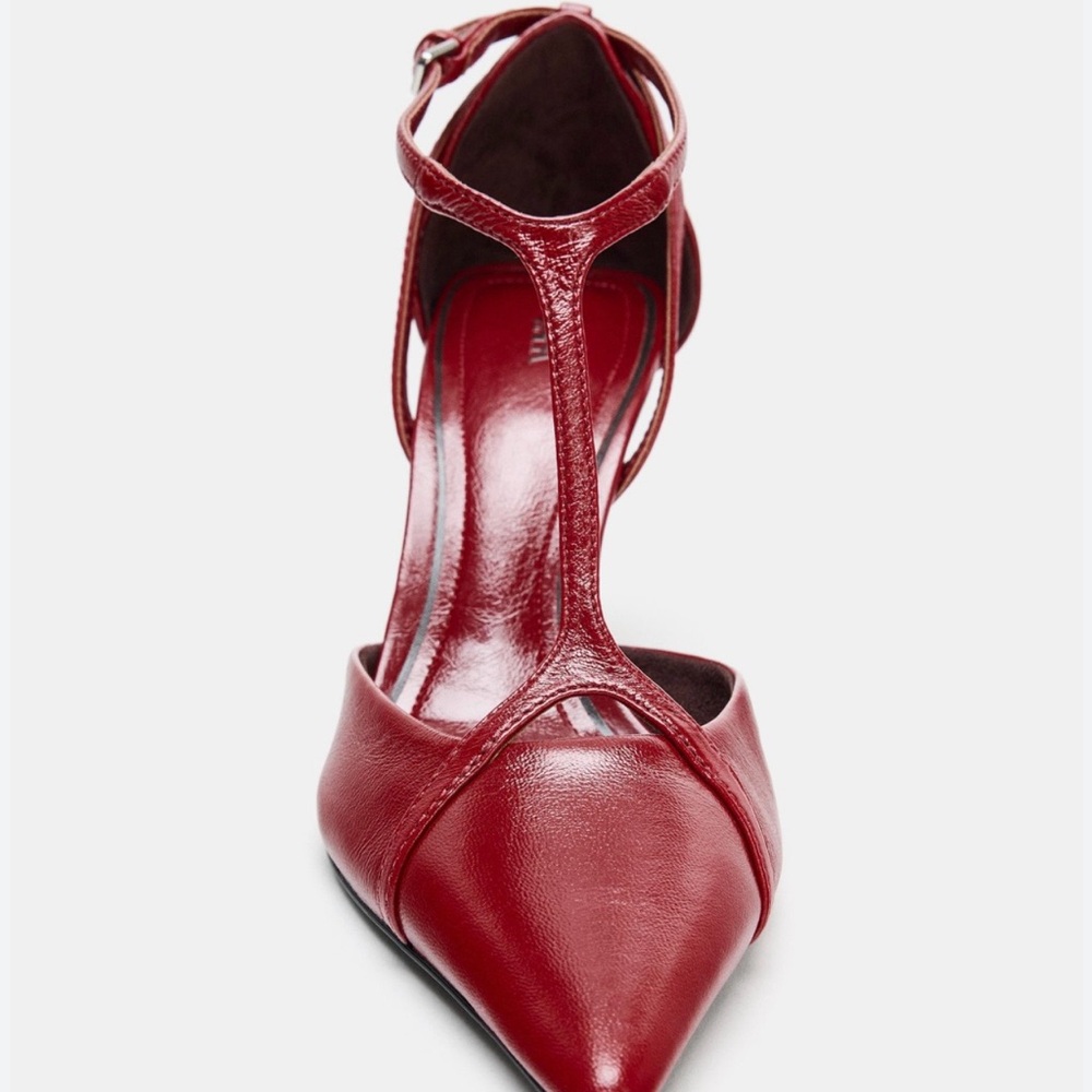 Zara Super Elegant and Very Sexy Burgundy Heels size 10(41)